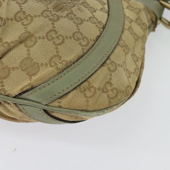 GUCCI GG Canvas Shoulder Bag Beige Gold - Picture 5 of 12